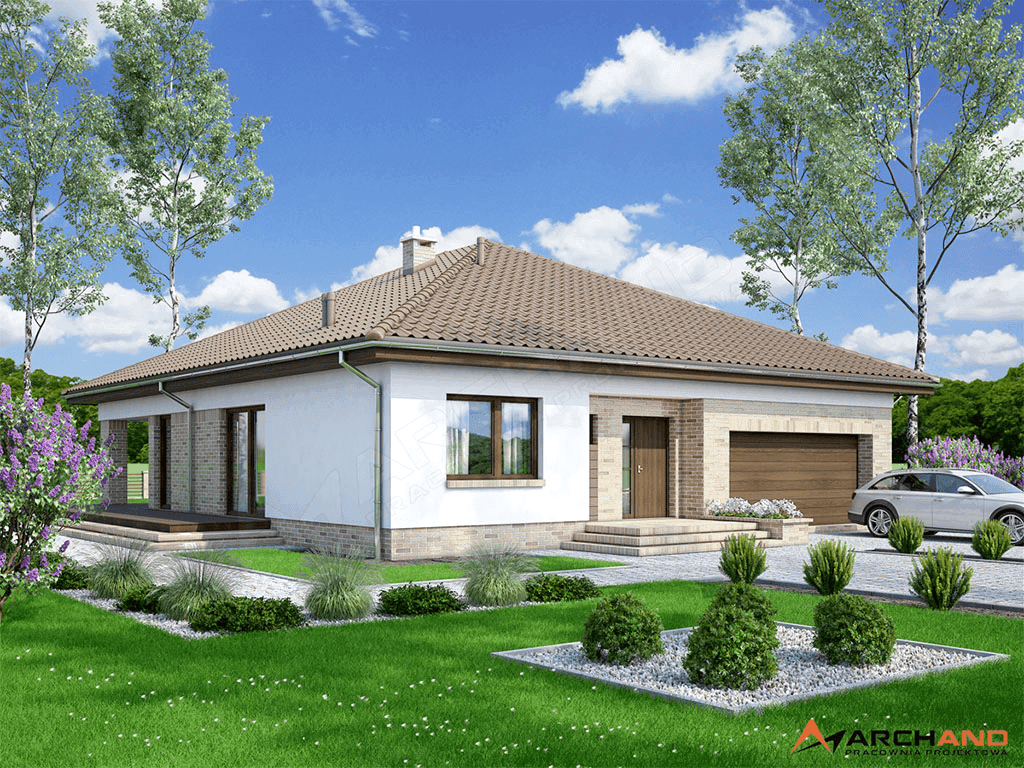 Wizualizacja domu jednorodzinnego Kalwados