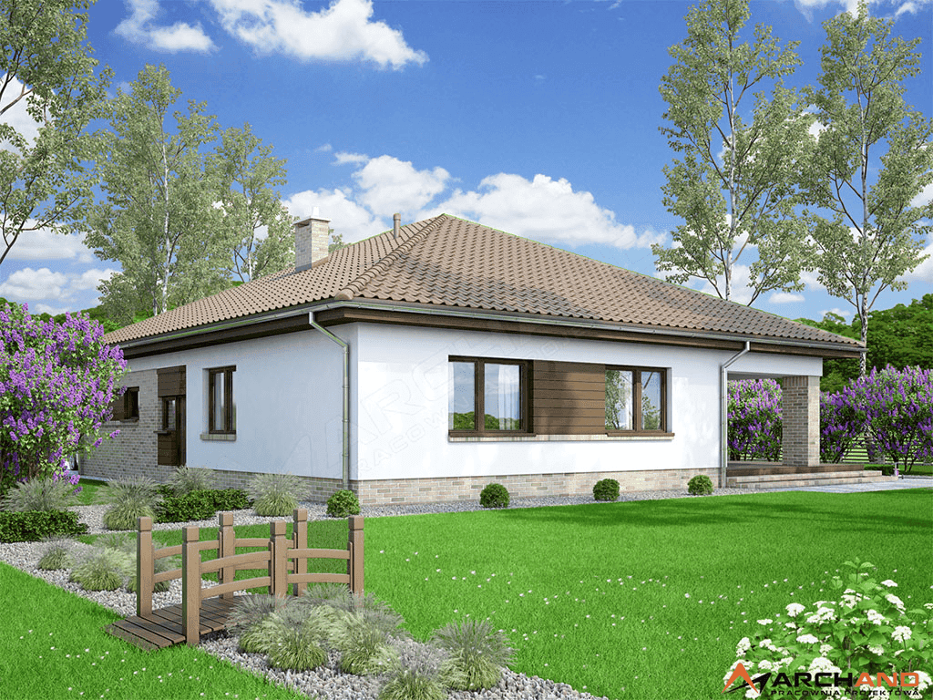 Wizualizacja domu jednorodzinnego Kalwados