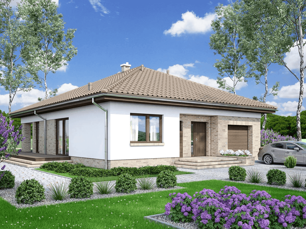wizualizacja domu jednorodzinnego Kalwados 3
