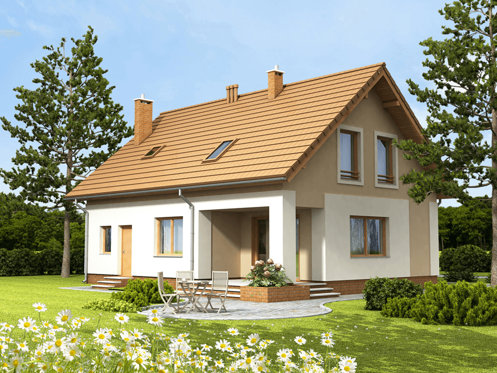 Wizualizacja domu jednorodzinnego Kardamon 2