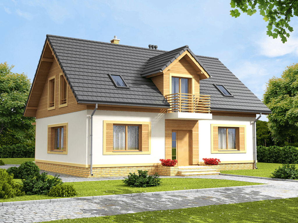 Wizualizacja domu jednorodzinnego Kardamon 3