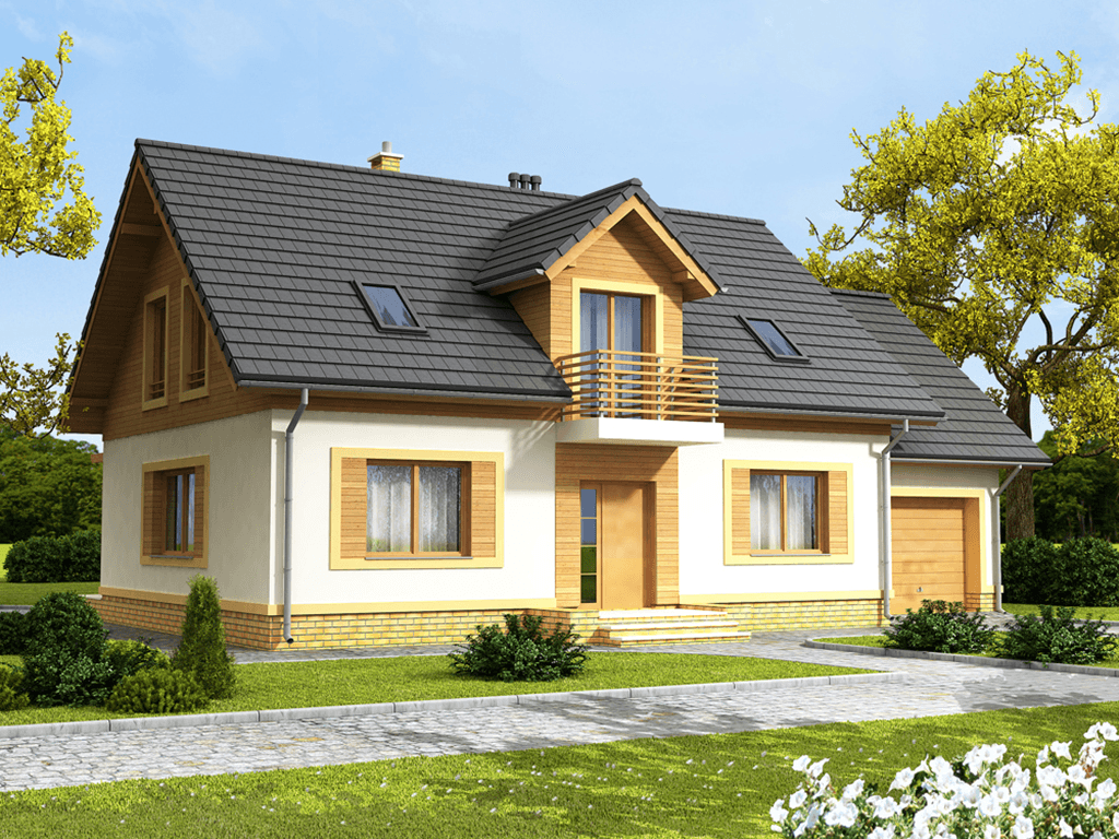 Wizualizacja domu jednorodzinnego Kardamon 3 G1