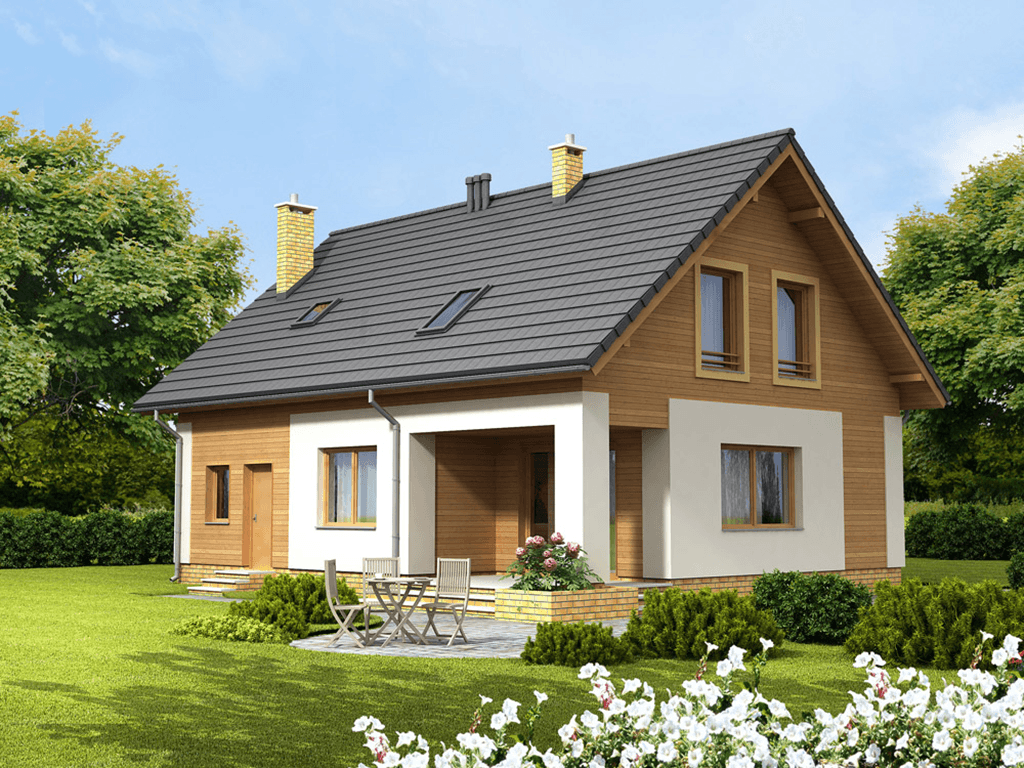 Wizualizacja domu jednorodzinnego Kardamon