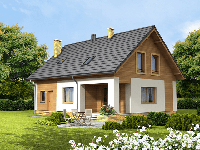 Wizualizacja domu jednorodzinnego Kardamon