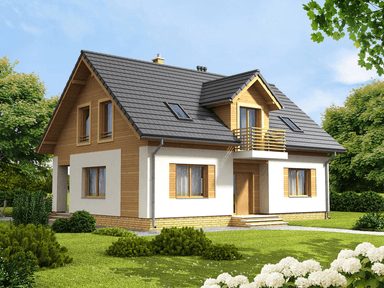 Wizualizacja domu jednorodzinnego Kardamon