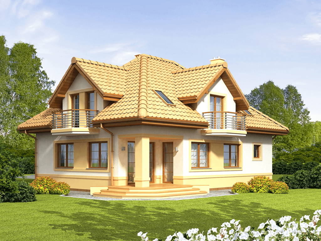 Wizualizacja domu jednorodzinnego Karmel