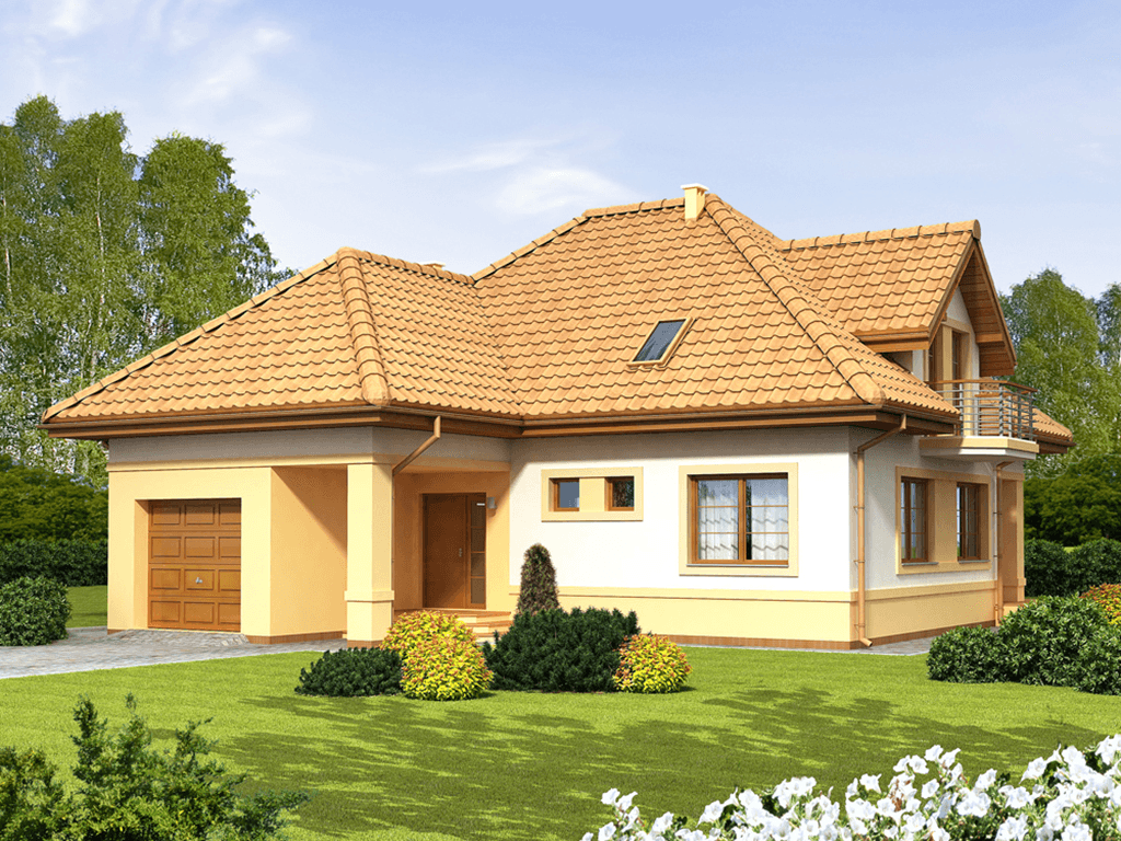 Wizualizacja domu jednorodzinnego Karmel