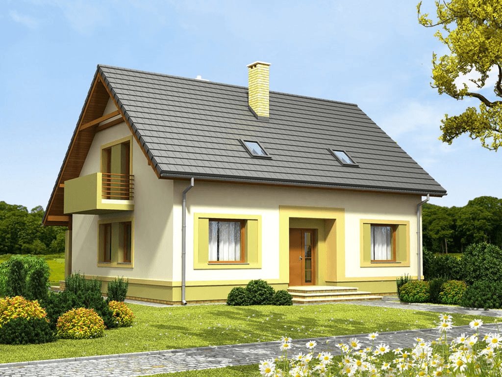 Wizualizacja domu jednorodzinnego Kiwi 3