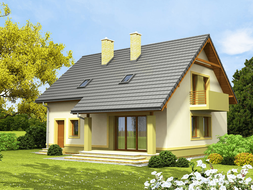 Wizualizacja domu jednorodzinnego Kiwi 3