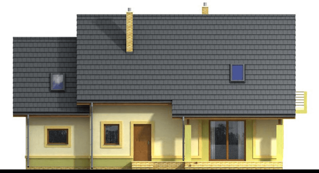 elewacja tylna domu jednorodzinnego Kiwi 2