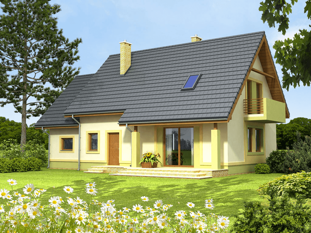 Wizualizacja domu jednorodzinnego Kiwi 2