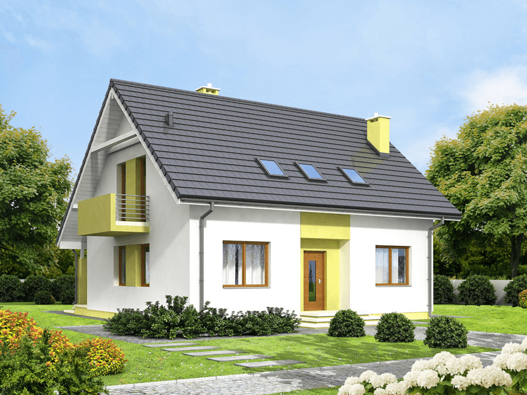 Wizualizacja domu jednorodzinnego Kiwi 4