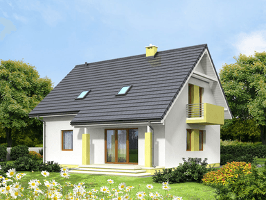 Wizualizacja domu jednorodzinnego Kiwi 4