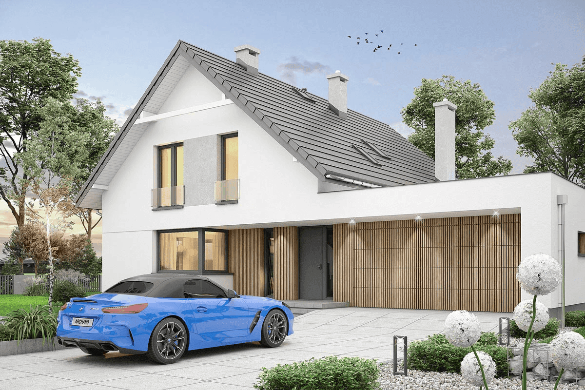 Wizualizacja domu jednorodzinnego Leonardo