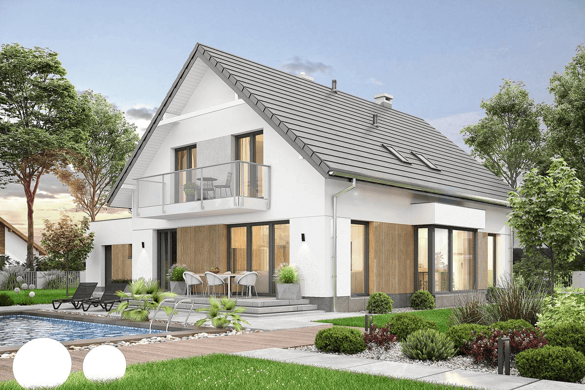 Wizualizacja domu jednorodzinnego Leonardo