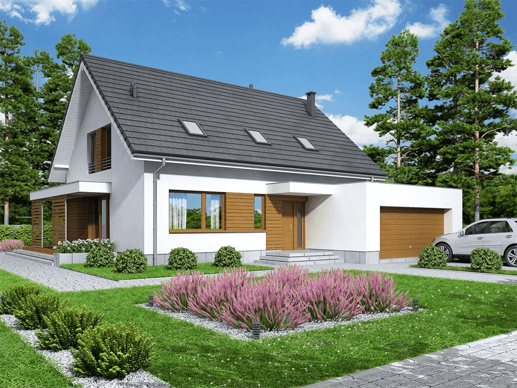 wizualizacja domu jednorodzinnego Liberica s2
