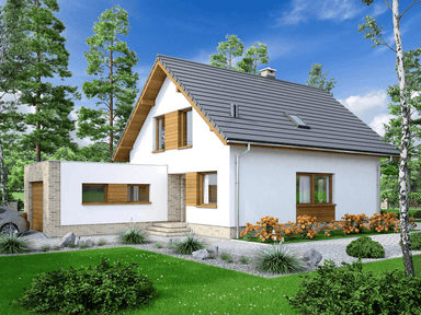 Wizualizacja domu jednorodzinnego Lungo 2