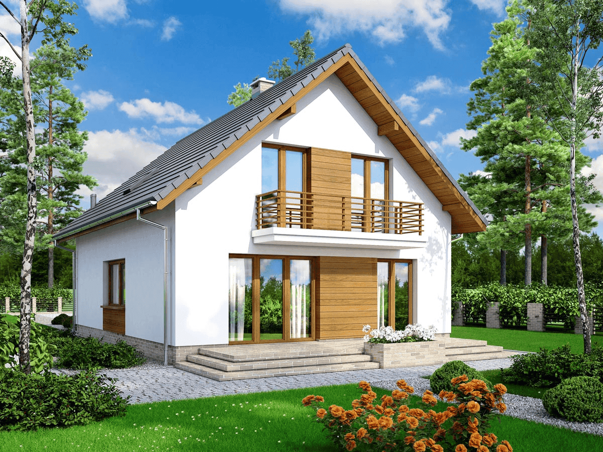 Wizualizacja domu jednorodzinnego Lungo 3