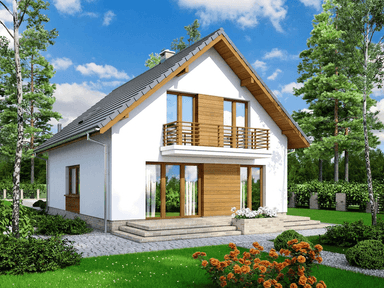 Wizualizacja domu jednorodzinnego Lungo 3