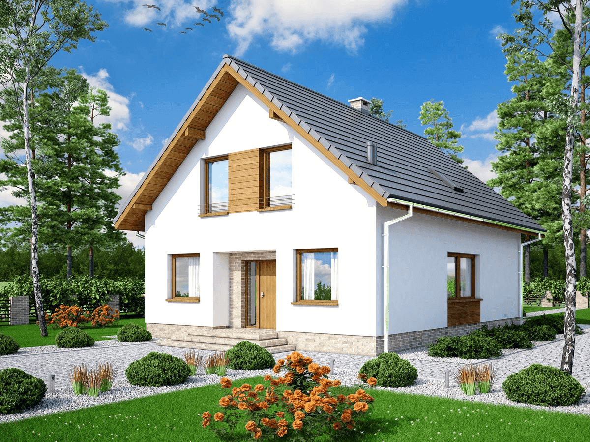 Wizualizacja domu jednorodzinnego Lungo 3