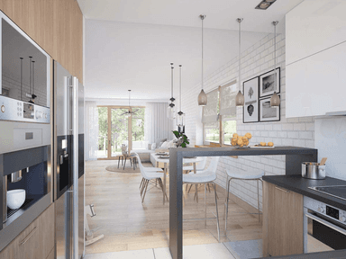 Wizualizacja domu jednorodzinnego Lungo 3