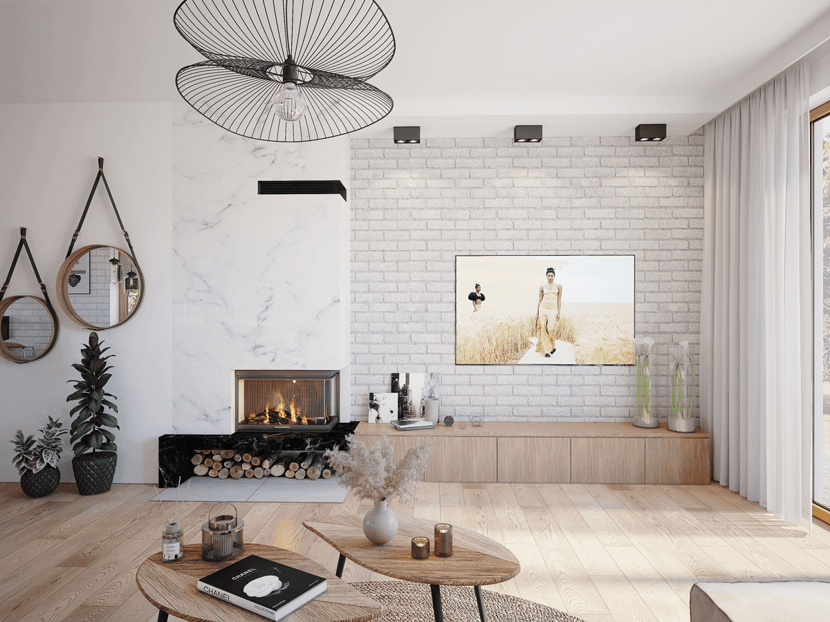 Wizualizacja domu jednorodzinnego Lungo 3