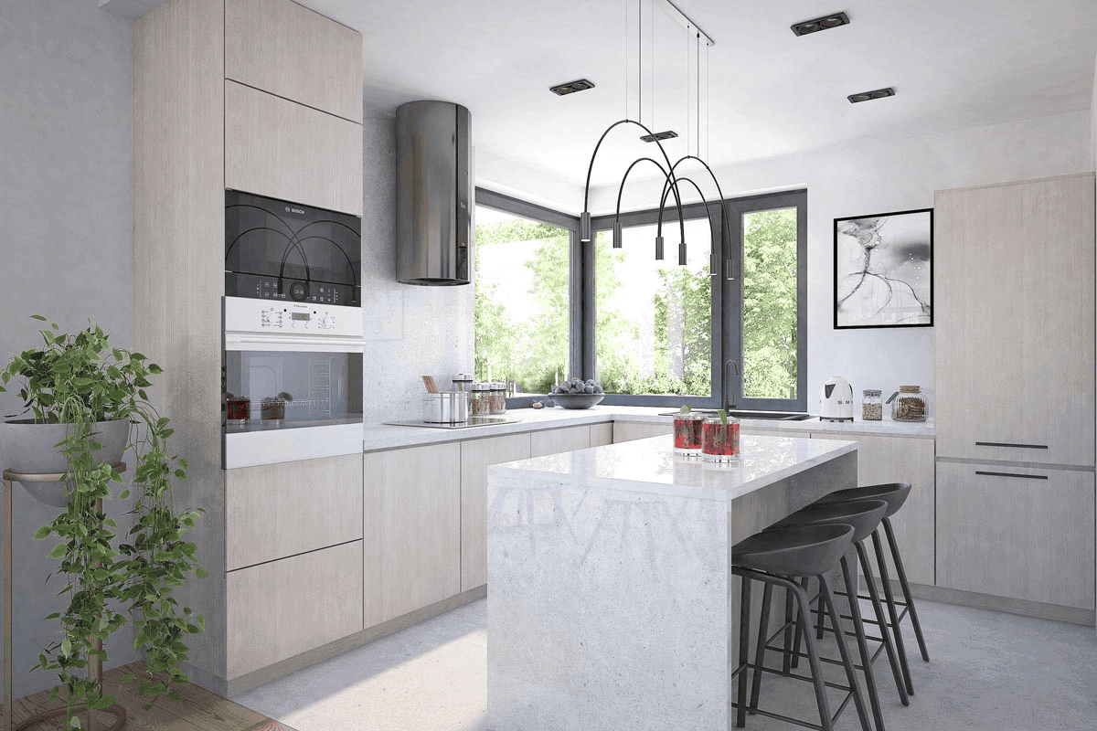 Wizualizacja domu jednorodzinnego Lungo 3 modern s2