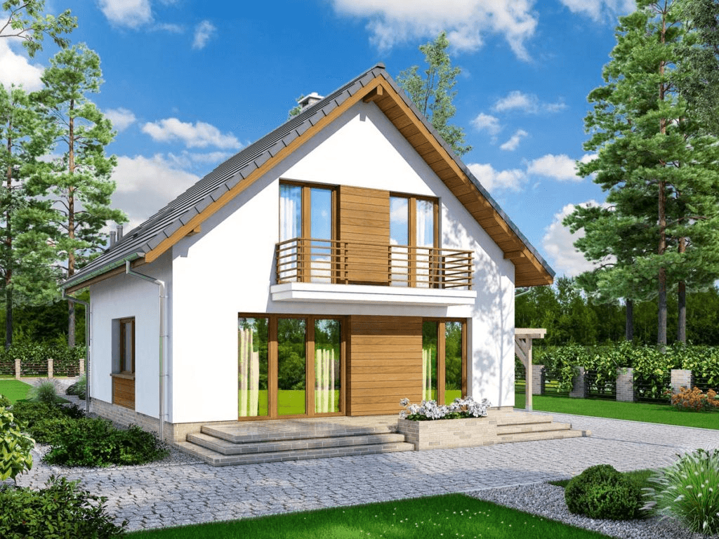 wizualizacja domu jednorodzinnego Lungo 4