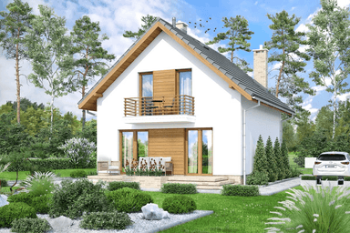 Wizualizacja domu jednorodzinnego Lungo 4 mini