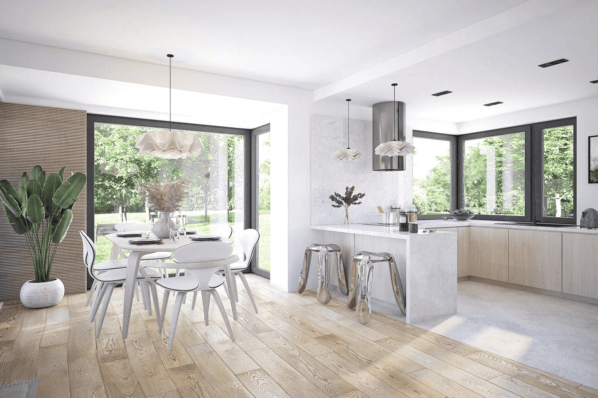 Wizualizacja domu jednorodzinnego Lungo 4 modern s2