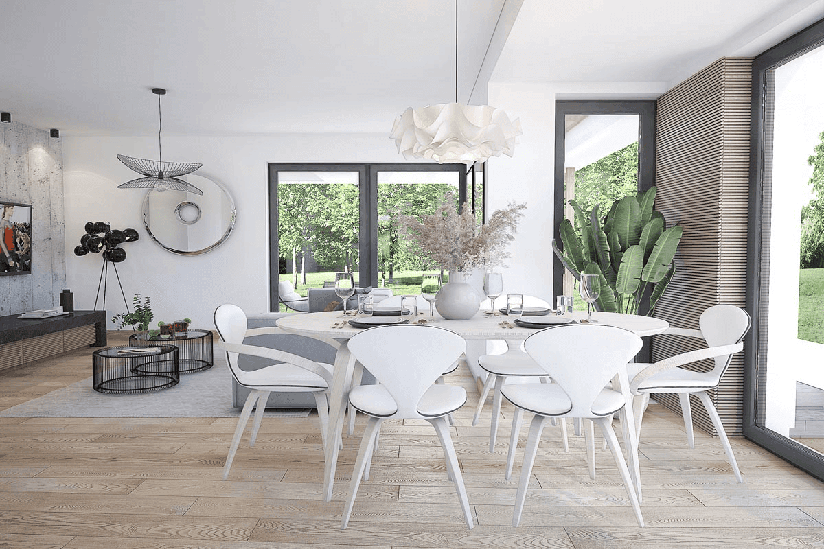 Wizualizacja domu jednorodzinnego Lungo 4 modern s2