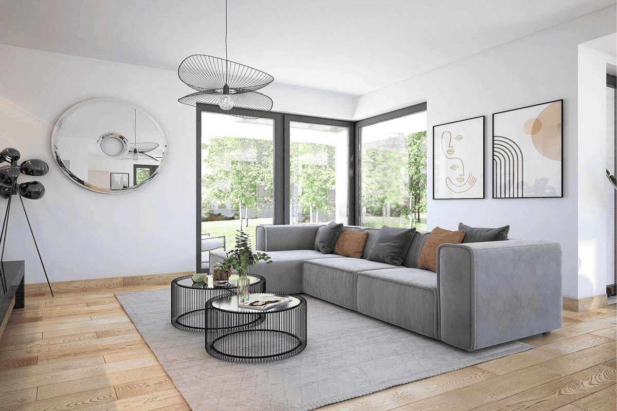 Wizualizacja domu jednorodzinnego Lungo 4 modern s2