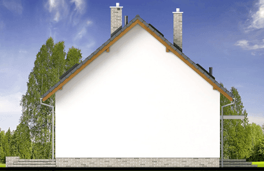 Elewacja prawa domu jednorodzinnego Lungo 5