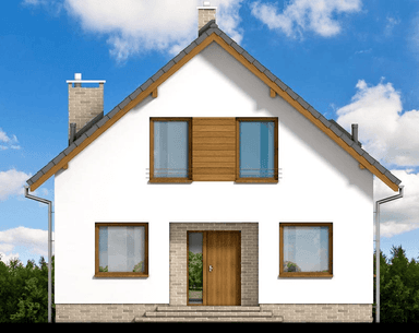 elewacja frontowa domu jednorodzinnego Lungo 6