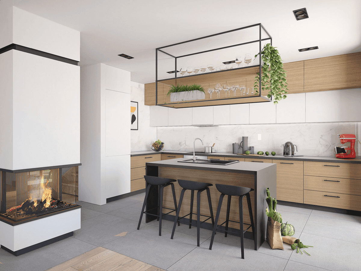 wizualizacja domu jednorodzinnego Lungo 6