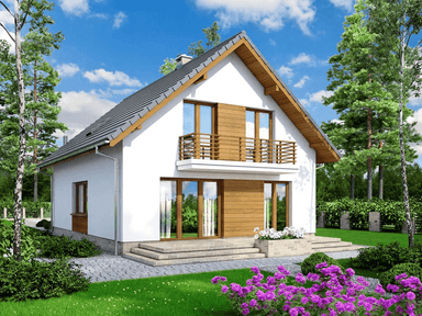 wizualizacja domu jednorodzinnego Lungo 6