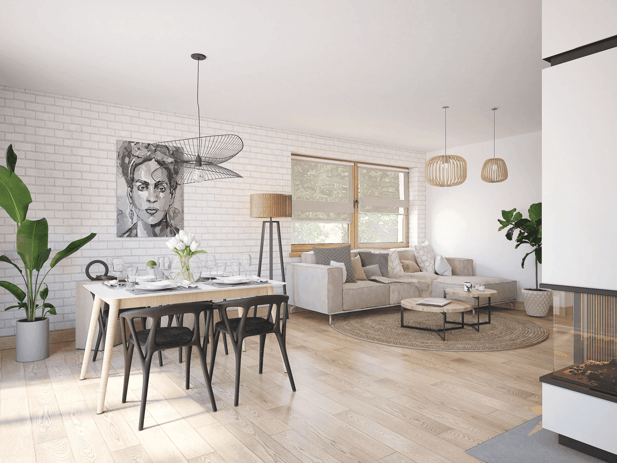 wizualizacja domu jednorodzinnego Lungo 6