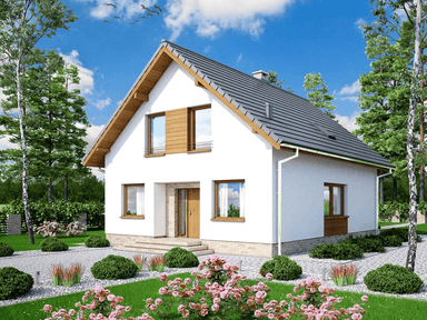 wizualizacja domu jednorodzinnego Lungo 6