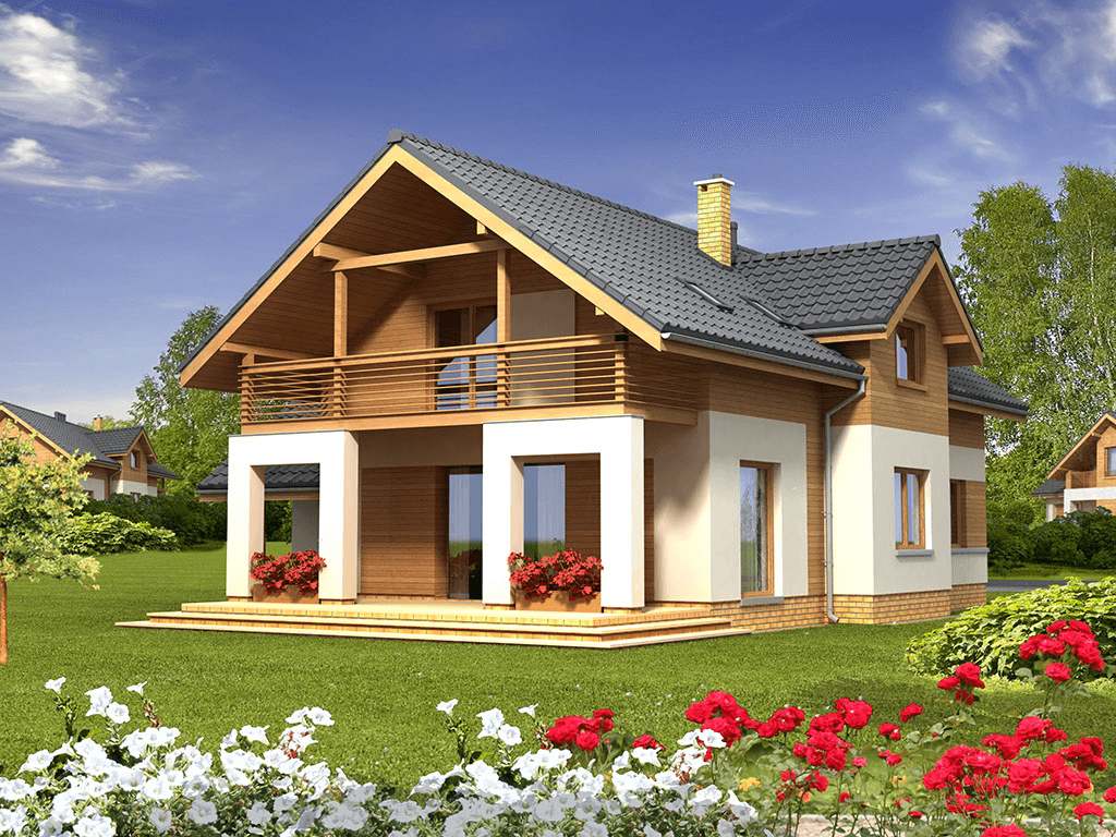 Wizualizacja domu jednorodzinnego Macchiato