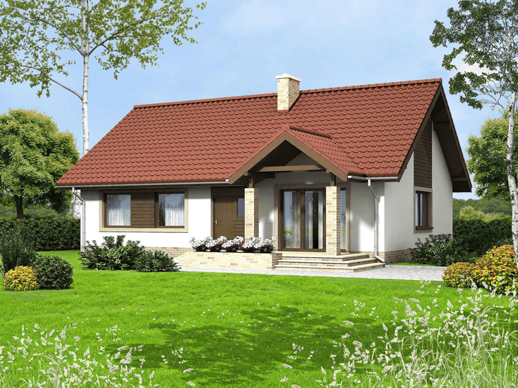 Wizualizacja domu jednorodzinnego Makadamia