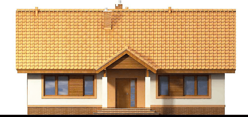 elewacja frontowa domu jednorodzinnego Malibu 2