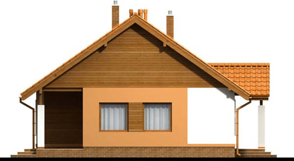 Elewacja lewa domu jednorodzinnego Malibu 2 G1