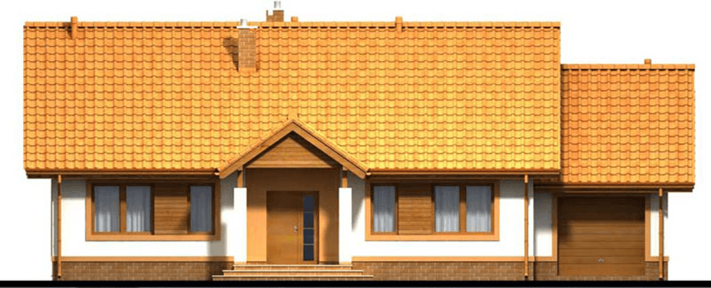 Elewacja frontowa domu jednorodzinnego Malibu 2 G1