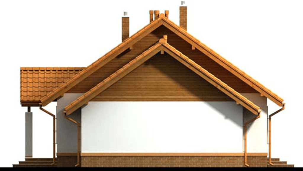 Elewacja prawa domu jednorodzinnego Malibu 2 G1