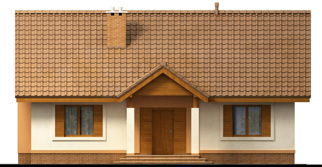 Elewacja frontowa domu jednorodzinnego Malibu