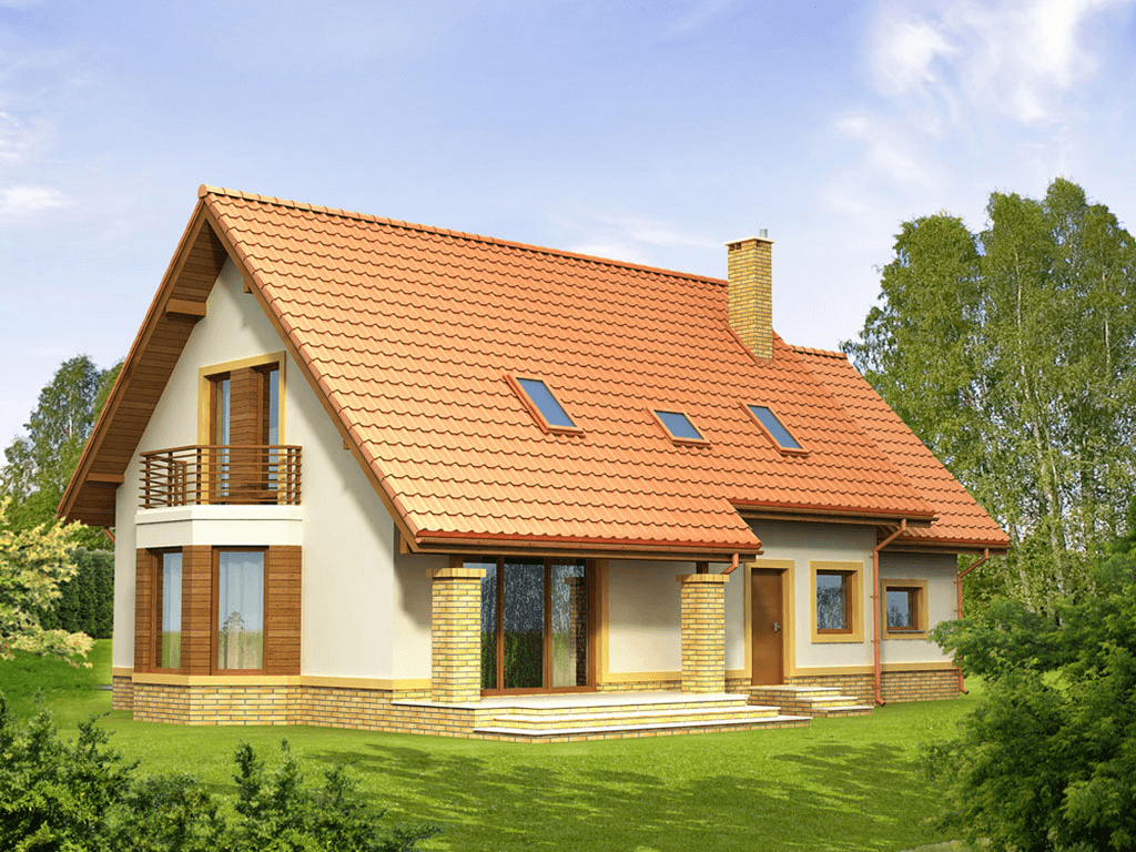 Wizualizacja domu jednorodzinnego Mango