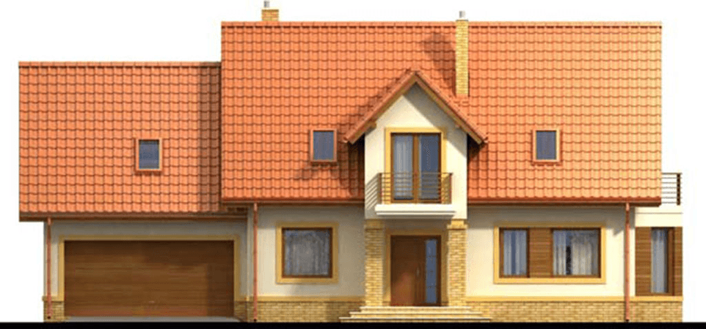 Elewacja frontowa domu jednorodzinnego Mango G2