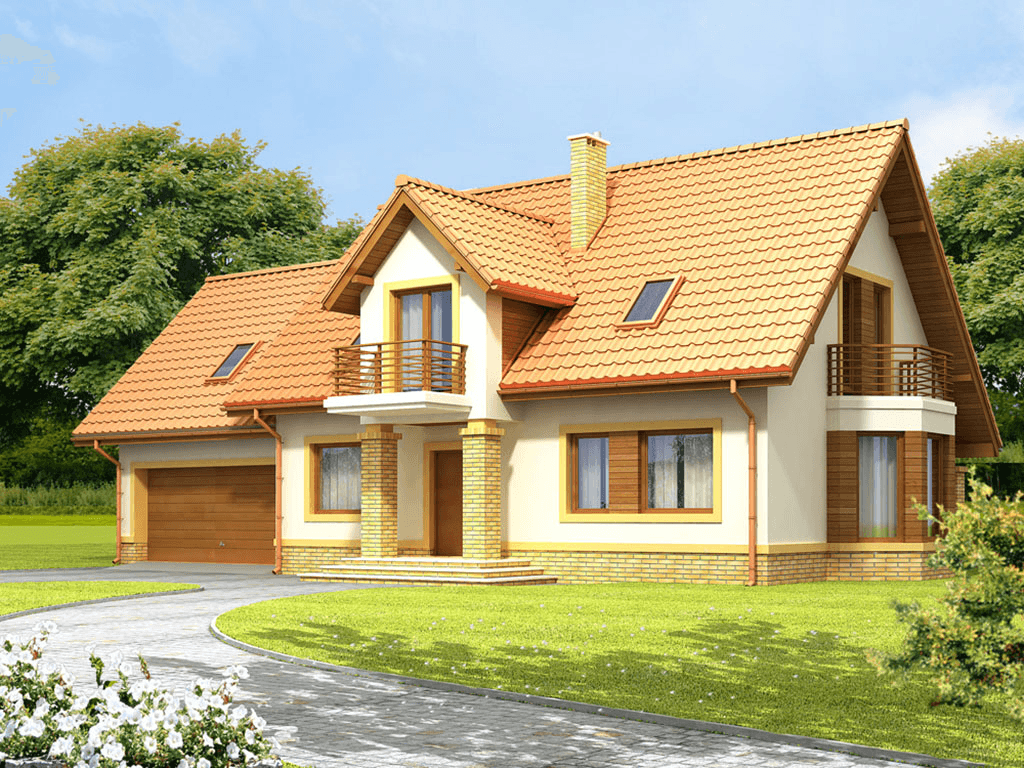 Wizualizacja domu jednorodzinnego Mango G2