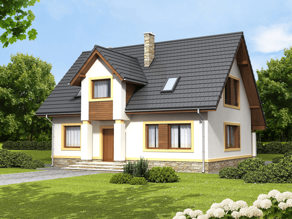 Wizualizacja domu jednorodzinnego Marcello