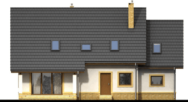 elewacja tylna domu jednorodzinnego Marcello 2